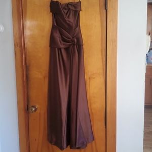 Brown prom dress